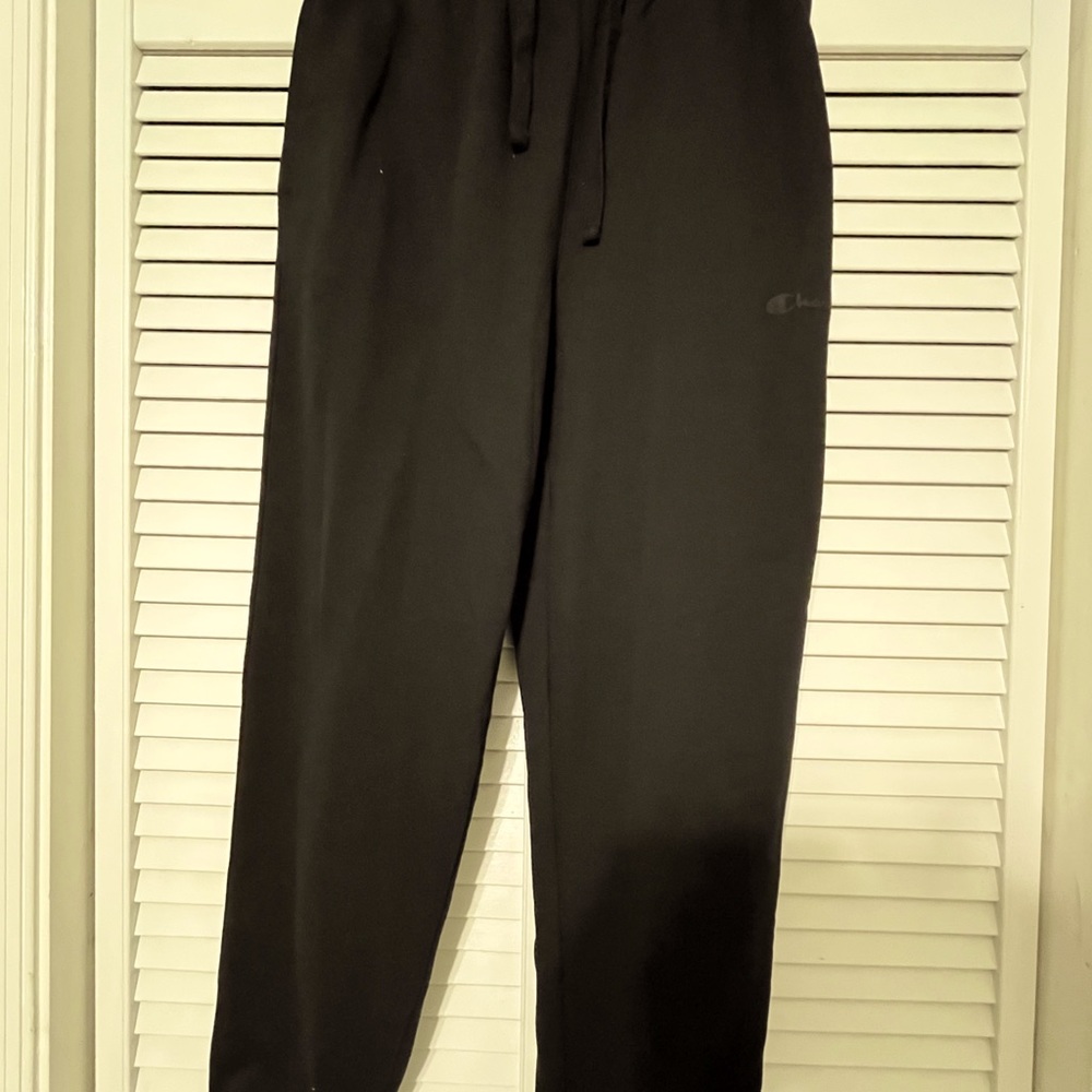 Black CHAMPION Reverse Weave Mens Sweatpants SIZE - M